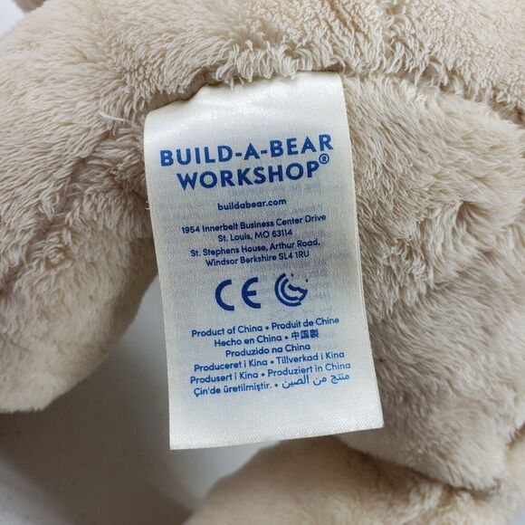 Build A Bear Beige Bear Stuffed Animal Plush BAB - Picture 9 of 9